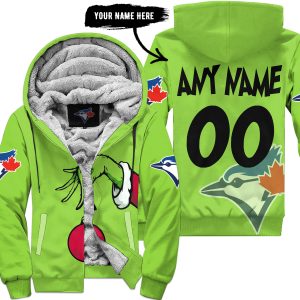The Grinch – Toronto Blue Jays - Fleece Zip Hoodie