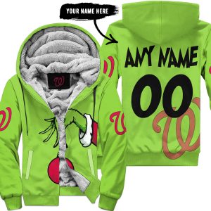 The Grinch – Washington Nationals - Fleece Zip Hoodie