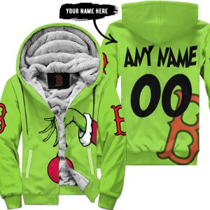 The Grinch – Boston Red Sox - Fleece Zip Hoodie