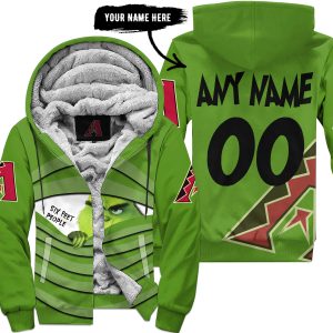 The Grinch – Six Feet People – Arizona Diamondbacks - Fleece Zip Hoodie