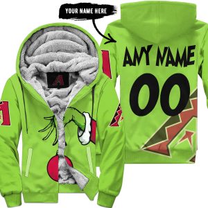 The Grinch – Arizona Diamondbacks - Fleece Zip Hoodie