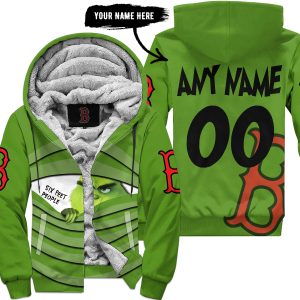 The Grinch – Six Feet People – Boston Red Sox - Fleece Zip Hoodie