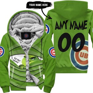 The Grinch – Six Feet People – Chicago Cubs - Fleece Zip Hoodie