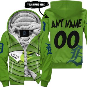 The Grinch – Six Feet People – Detroit Tigers - Fleece Zip Hoodie