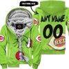 The Grinch – Cincinnati Reds - Fleece Zip Hoodie
