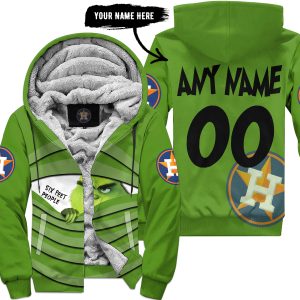The Grinch – Six Feet People – Houston Astros - Fleece Zip Hoodie