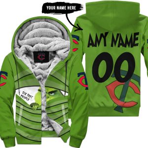 The Grinch – Six Feet People – Minnesota Twins - Fleece Zip Hoodie