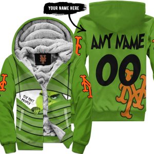The Grinch – Six Feet People – New York Mets - Fleece Zip Hoodie