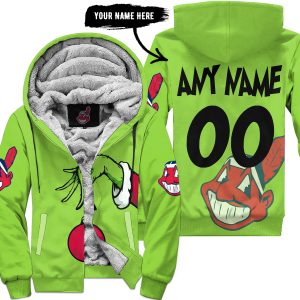 The Grinch – Cleveland Indians - Fleece Zip Hoodie
