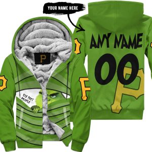 The Grinch – Six Feet People – Pittsburgh Pirates - Fleece Zip Hoodie