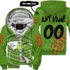 The Grinch – Six Feet People – San Francisco Giants - Fleece Zip Hoodie