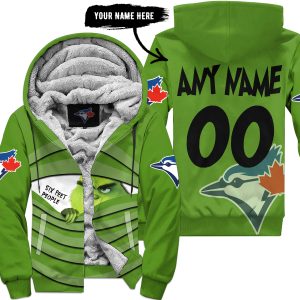 The Grinch – Six Feet People – Toronto Blue Jays - Fleece Zip Hoodie