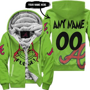 The Grinch – The Grinch – Oh Fudge – Atlanta Braves - Fleece Zip Hoodie