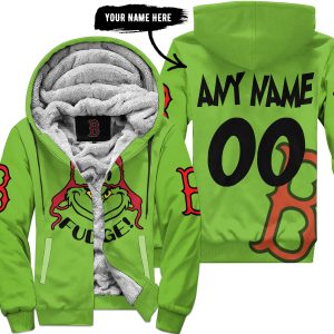 The Grinch – The Grinch – Oh Fudge – Boston Red Sox - Fleece Zip Hoodie