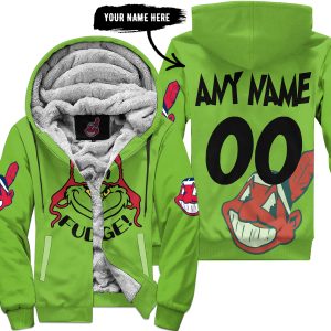 The Grinch – The Grinch – Oh Fudge – Cleveland Indians - Fleece Zip Hoodie