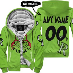 The Grinch – The Grinch – Oh Fudge – Colorado Rockies - Fleece Zip Hoodie
