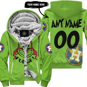 The Grinch – The Grinch – Oh Fudge – Houston Astros - Fleece Zip Hoodie