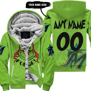 The Grinch – The Grinch – Oh Fudge – Miami Marlins - Fleece Zip Hoodie