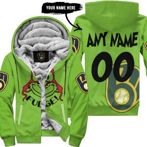 The Grinch – The Grinch – Oh Fudge – Milwaukee Brewers - Fleece Zip Hoodie