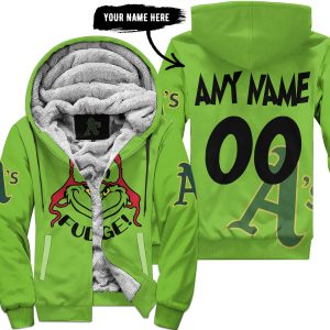 The Grinch – The Grinch – Oh Fudge – Oakland Athletics - Fleece Zip Hoodie