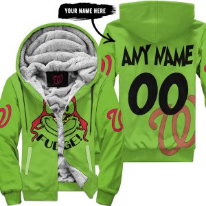 The Grinch – The Grinch – Oh Fudge – Washington Nationals - Fleece Zip Hoodie