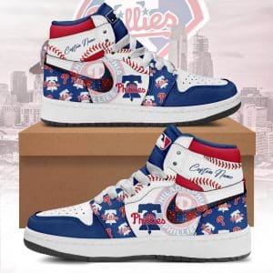 Custom Your Name Philadelphia Phillies Jordan Sneakers DI84