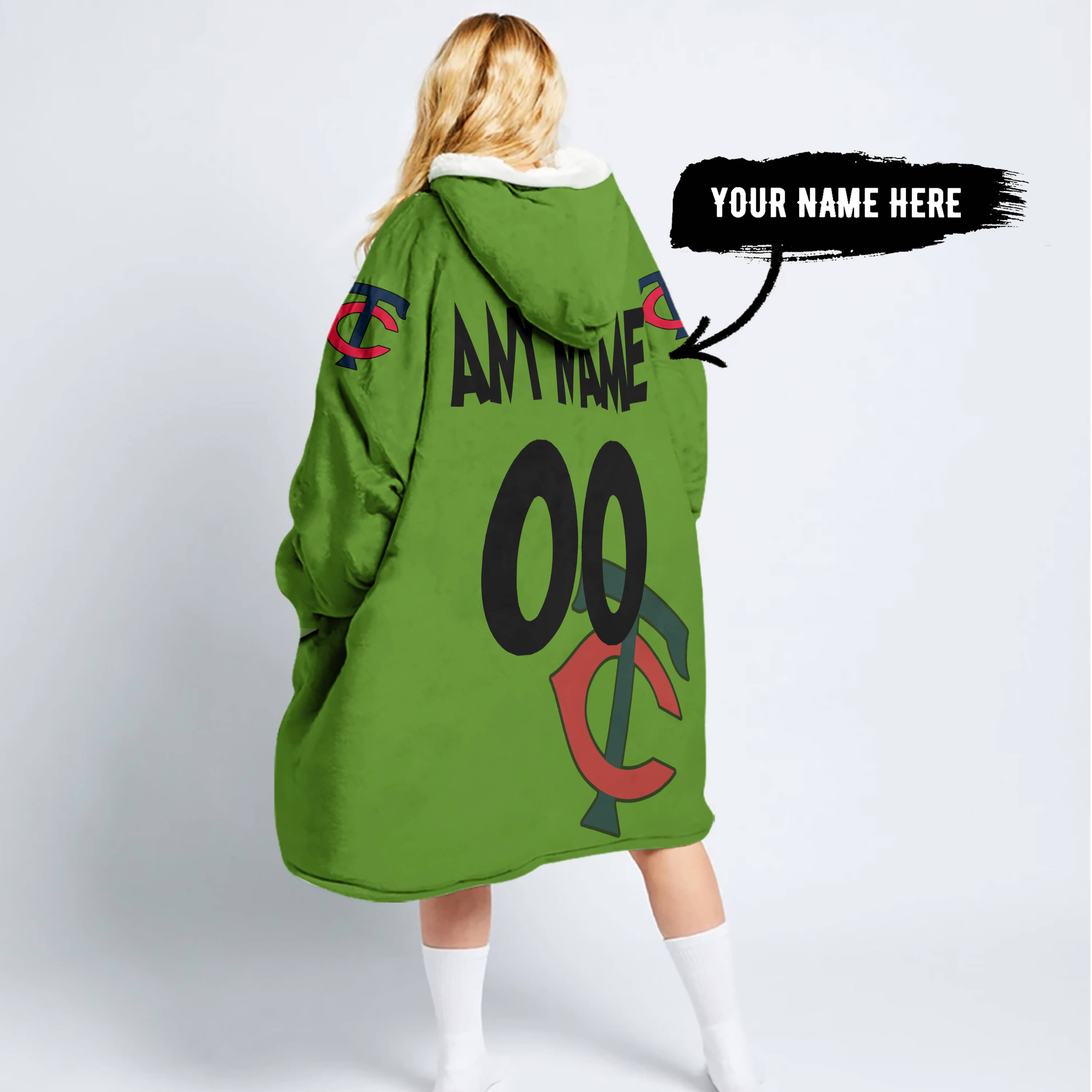 The Grinch – Six Feet People – Minnesota Twins - Oodie Blanket - Image 6