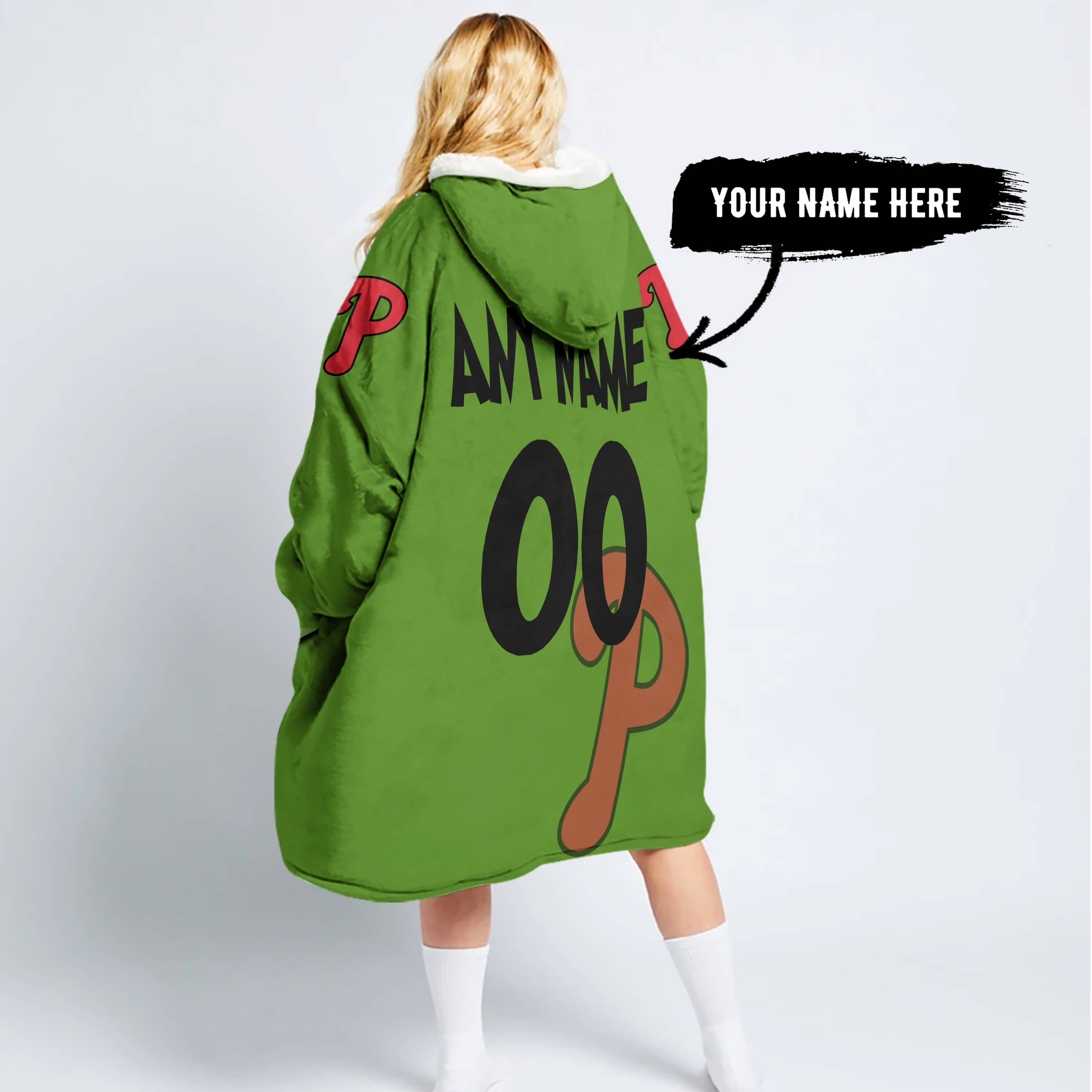 The Grinch – Six Feet People – Philadelphia Phillies - Oodie Blanket - Image 6