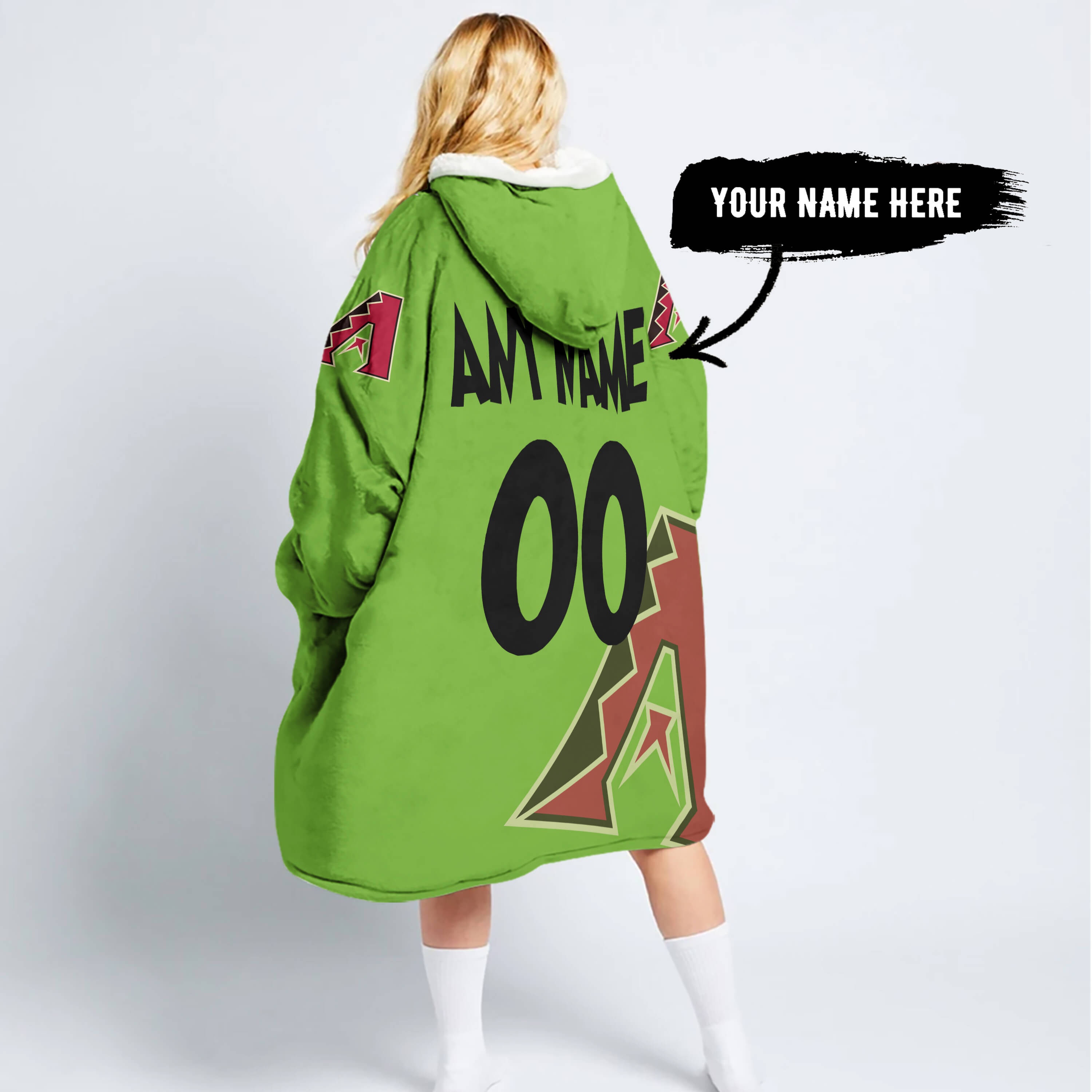 The Grinch – The Grinch – Oh Fudge – Arizona Diamondbacks - Oodie Blanket - Image 6