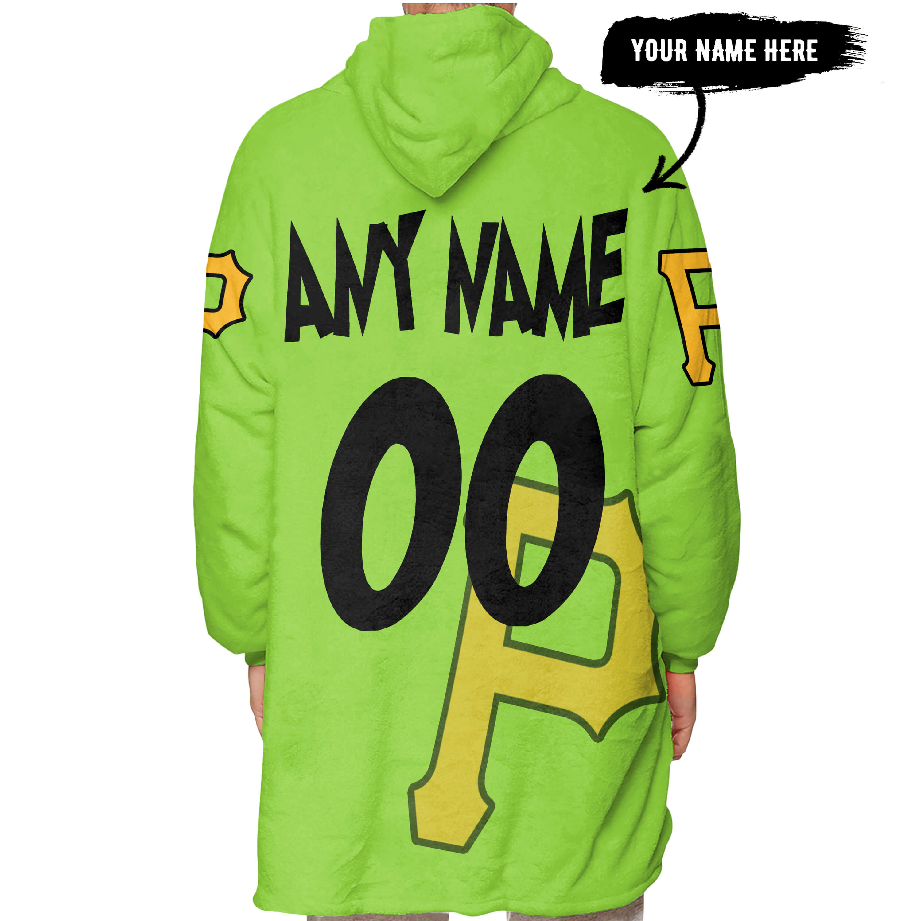The Grinch – Pittsburgh Pirates - Oodie Blanket - Image 5