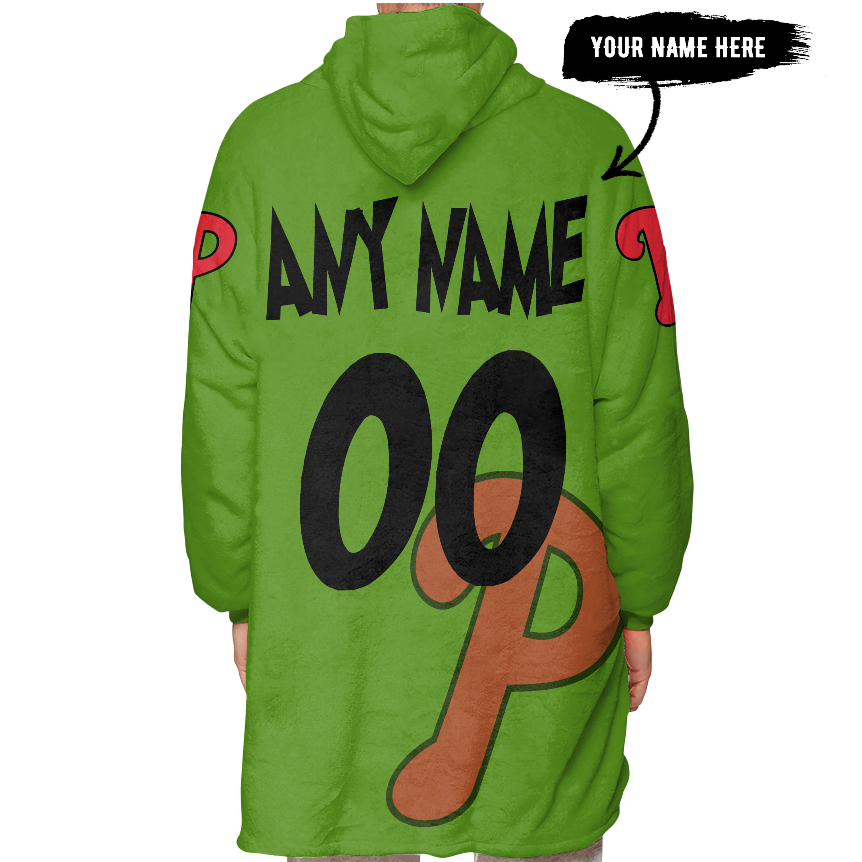 The Grinch – Six Feet People – Philadelphia Phillies - Oodie Blanket - Image 5