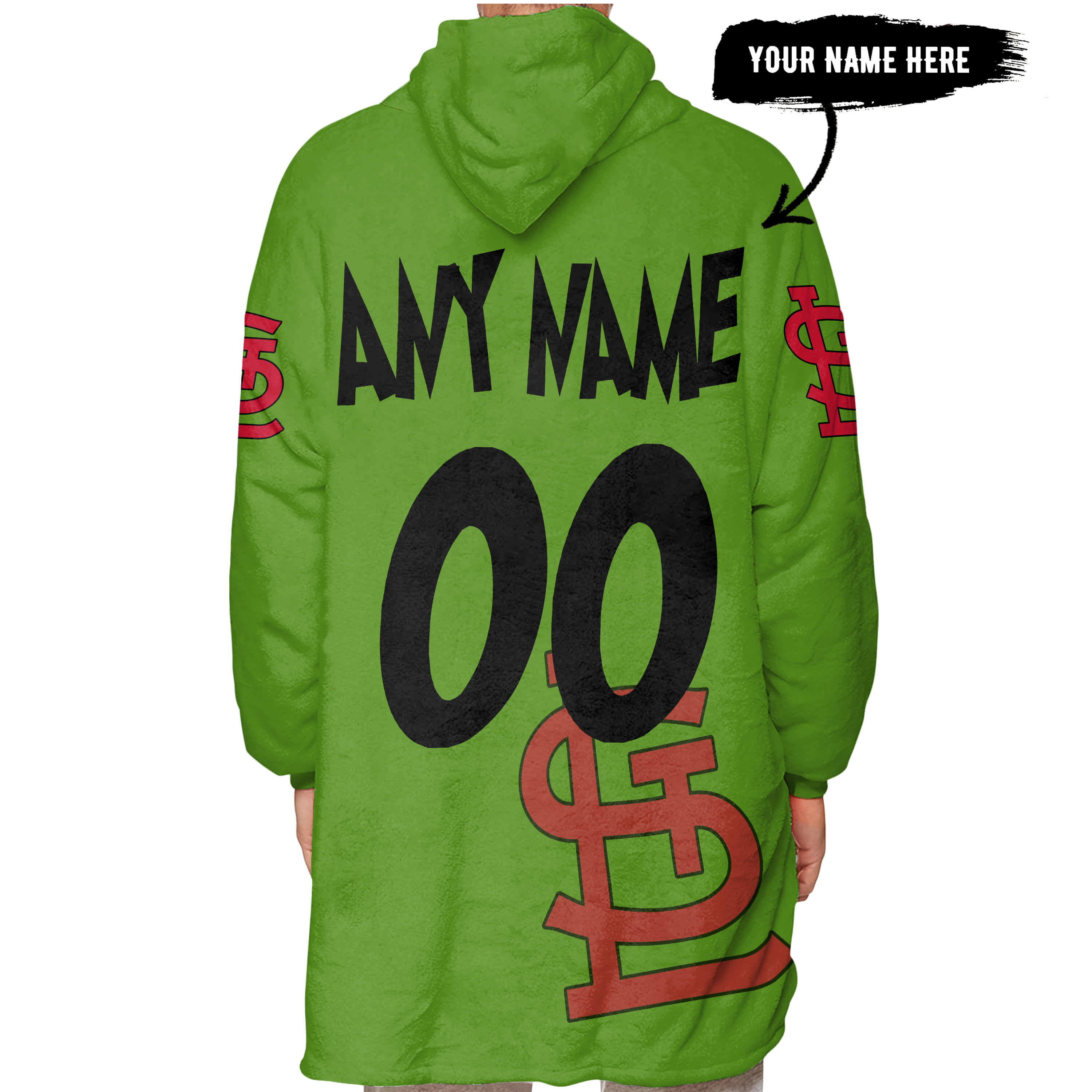 The Grinch – Six Feet People – St. Louis Cardinals - Oodie Blanket - Image 5