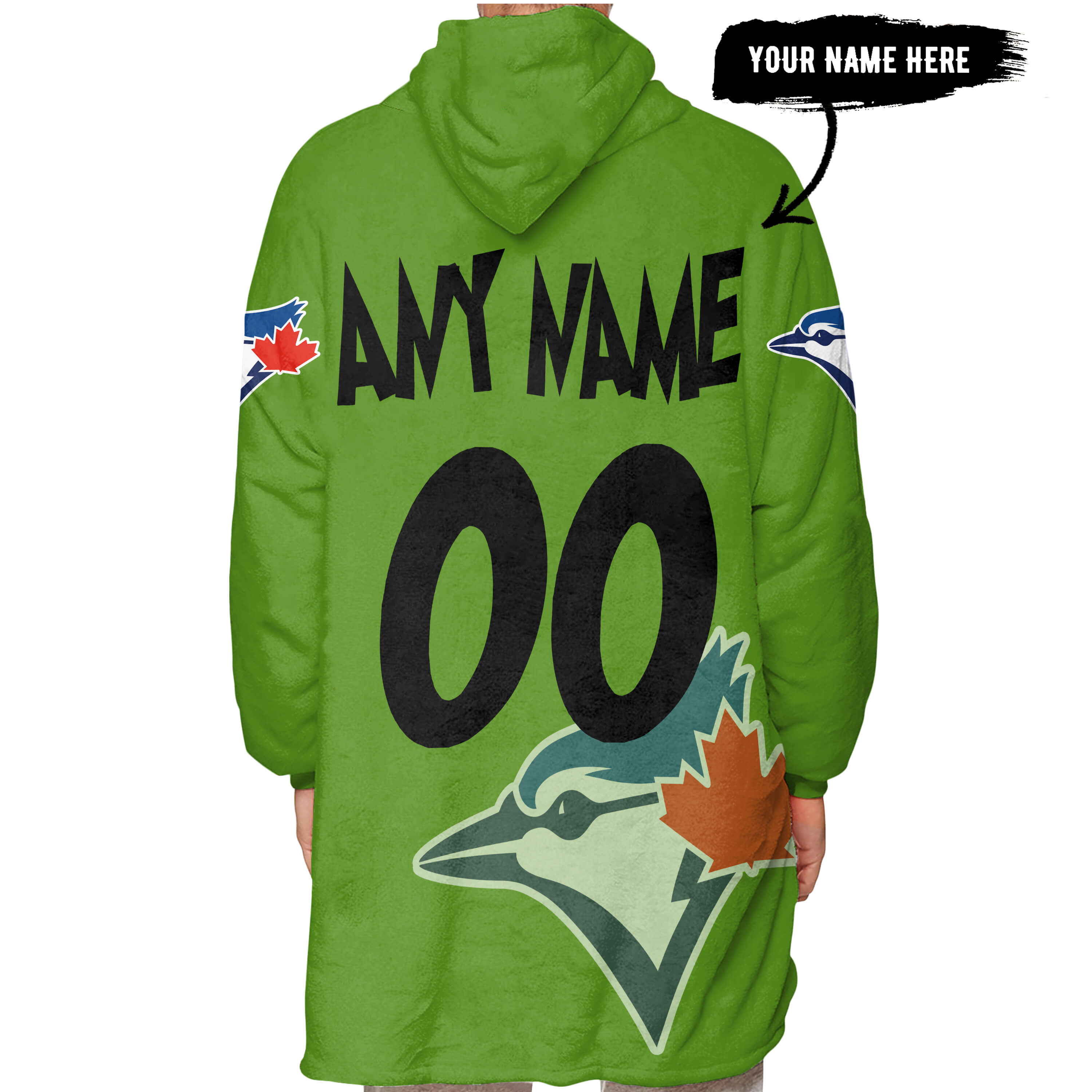 The Grinch – Six Feet People – Toronto Blue Jays - Oodie Blanket - Image 5