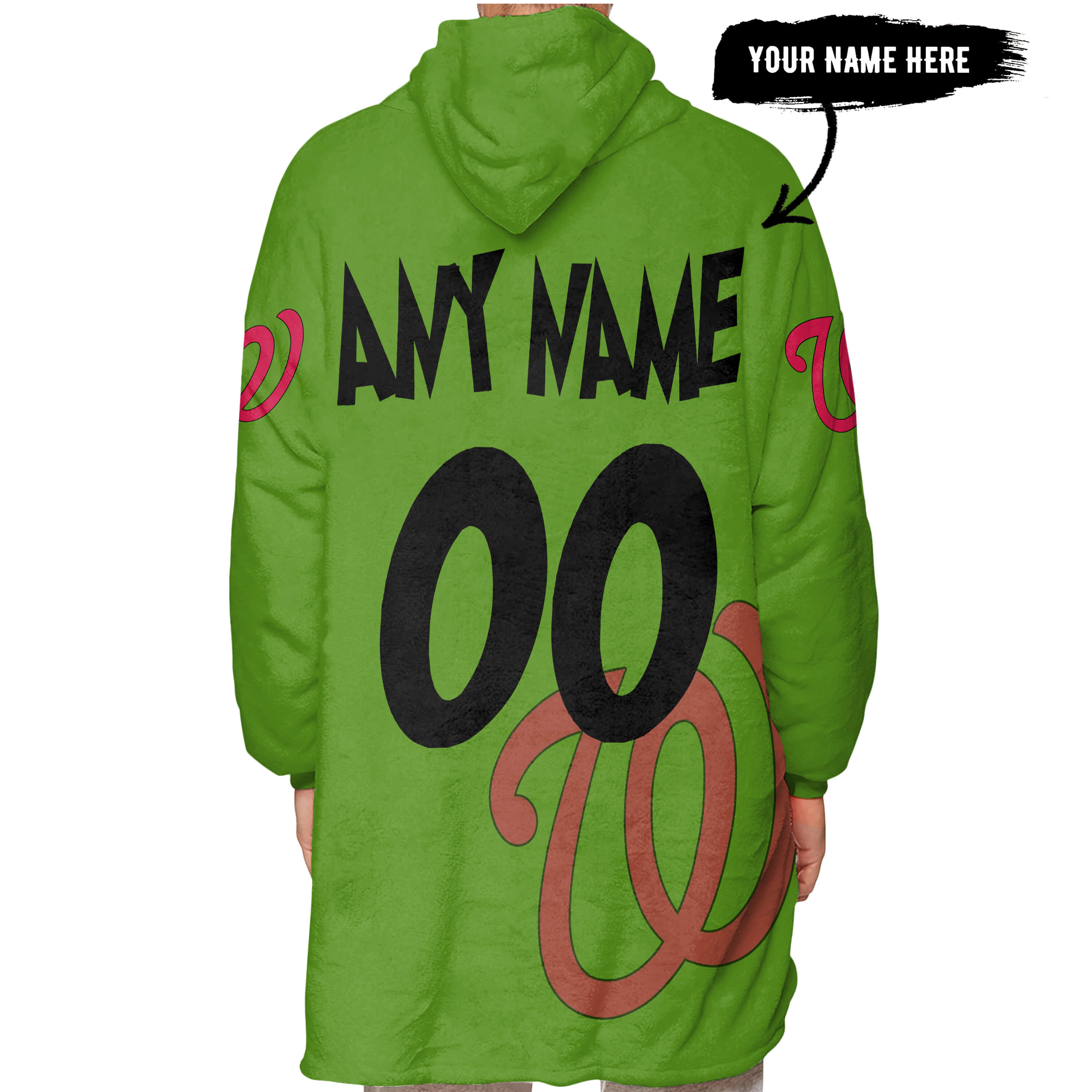 The Grinch – Six Feet People – Washington Nationals - Oodie Blanket - Image 5