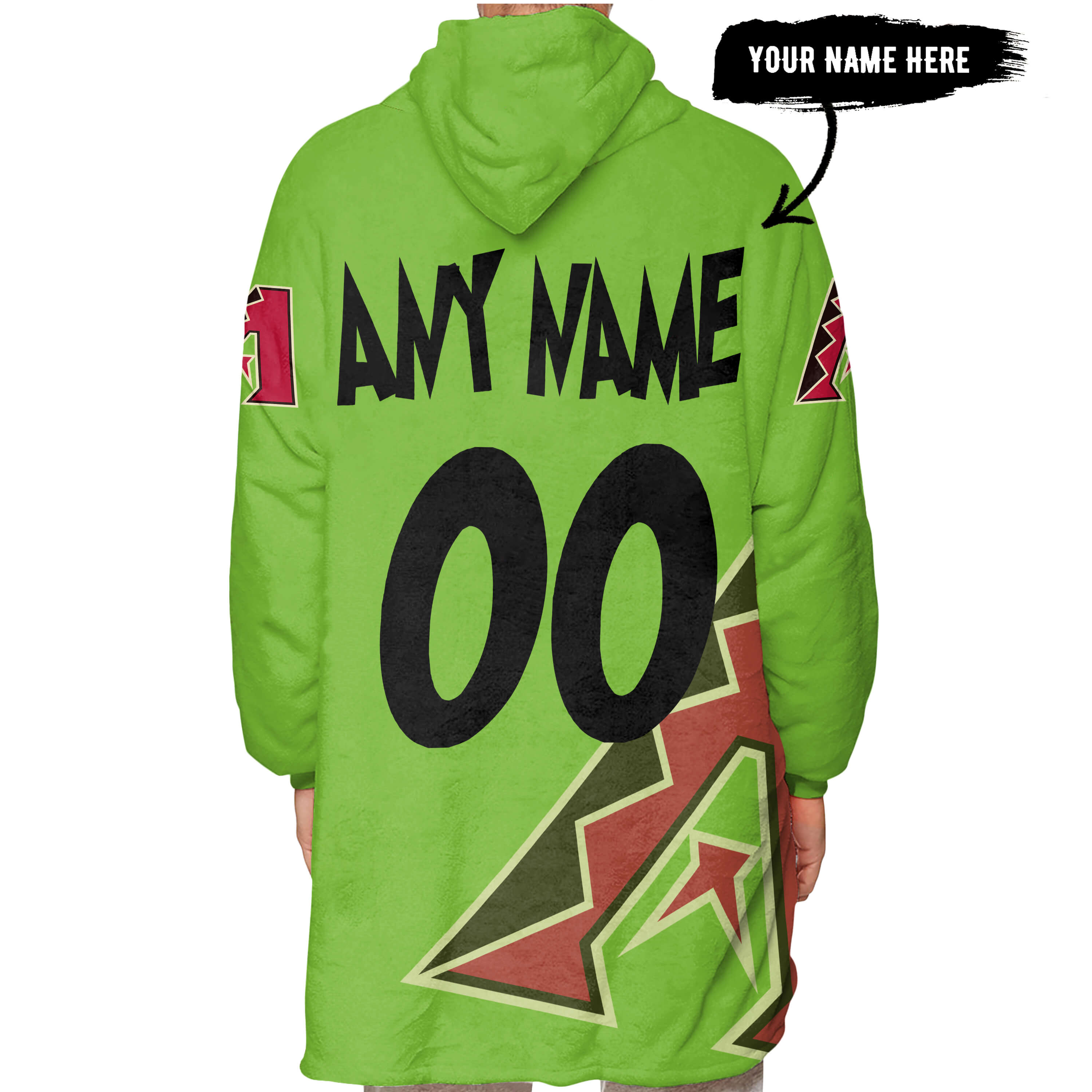 The Grinch – The Grinch – Oh Fudge – Arizona Diamondbacks - Oodie Blanket - Image 5
