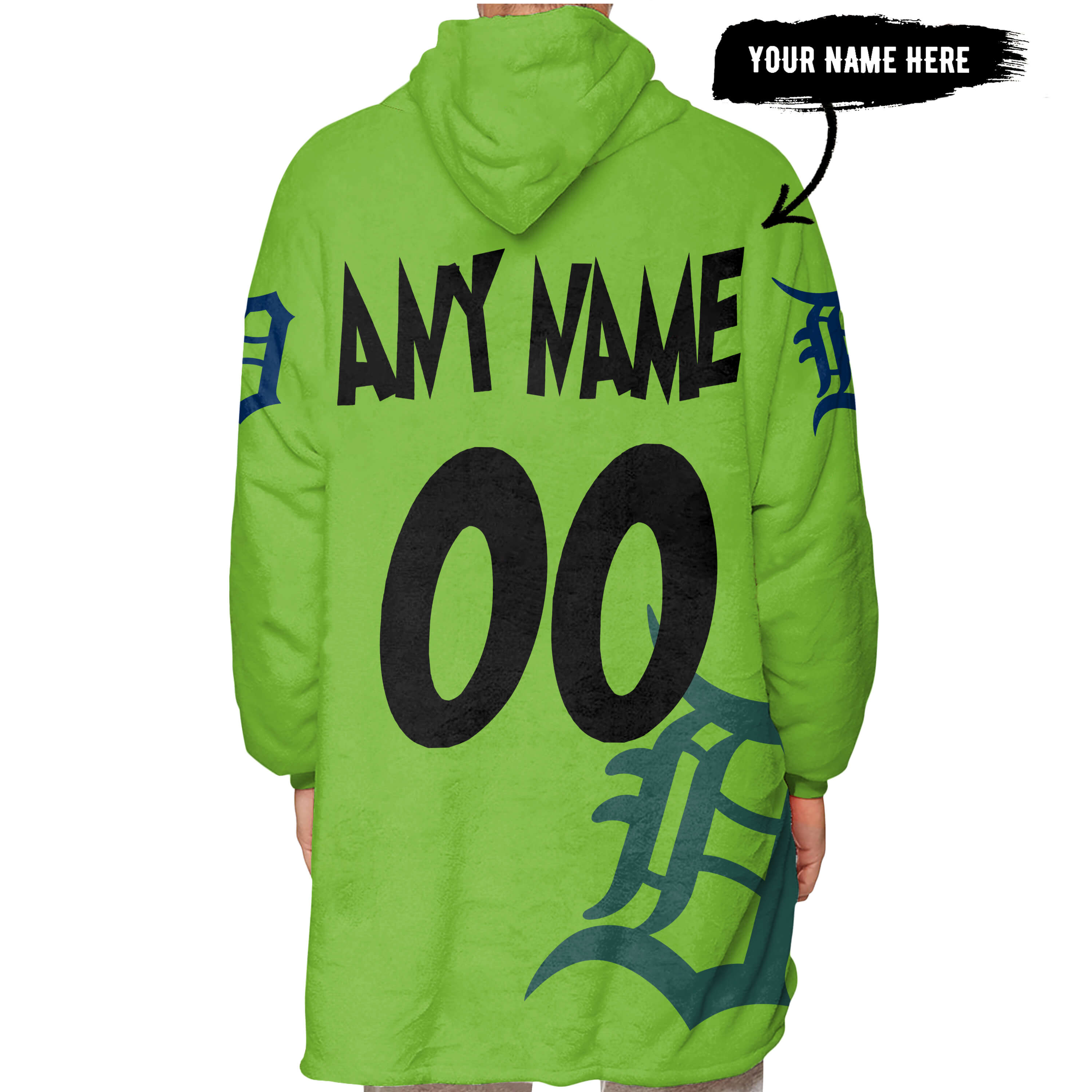 The Grinch – The Grinch – Oh Fudge – Detroit Tigers - Oodie Blanket - Image 5