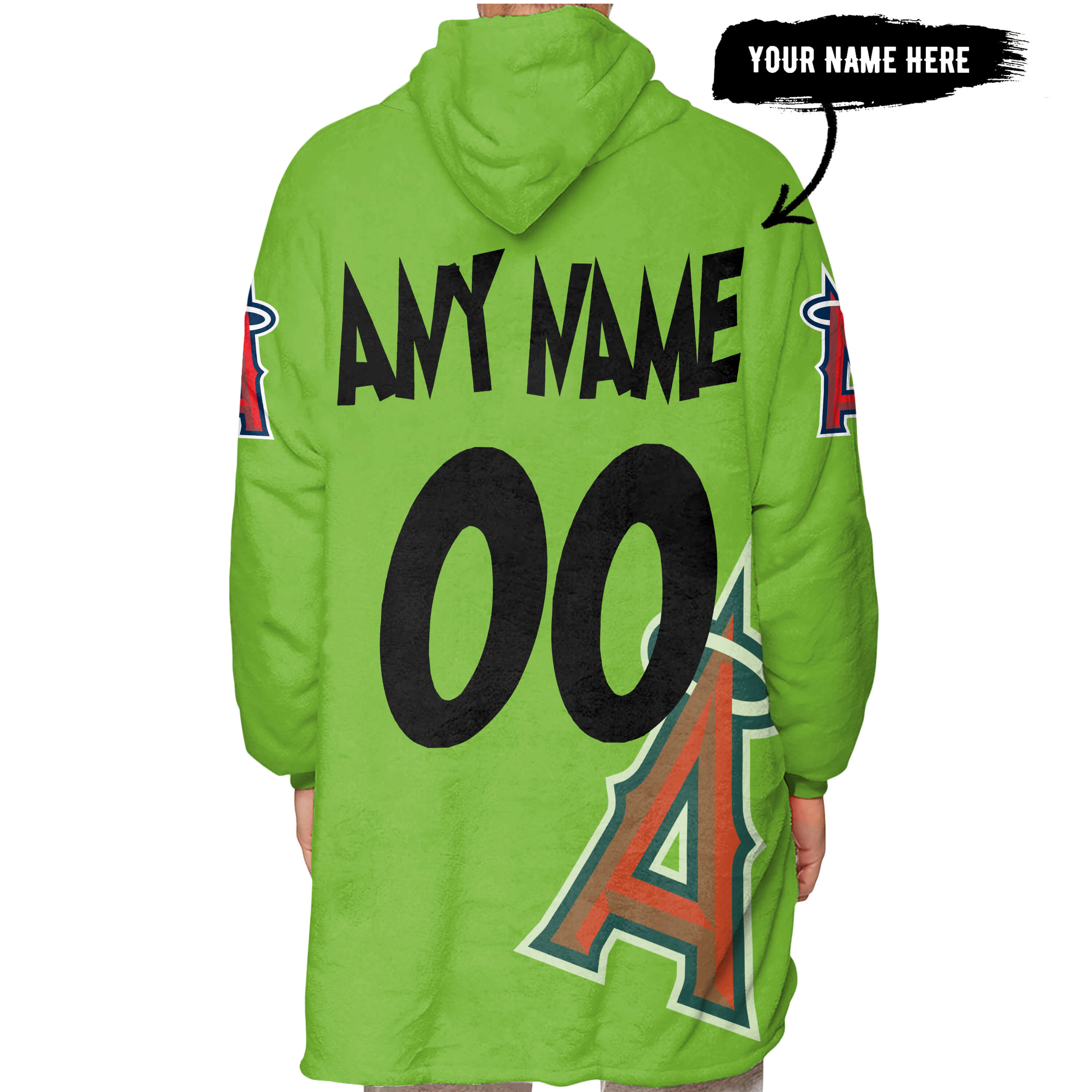 The Grinch – The Grinch – Oh Fudge – Los Angeles Angels - Oodie Blanket - Image 5