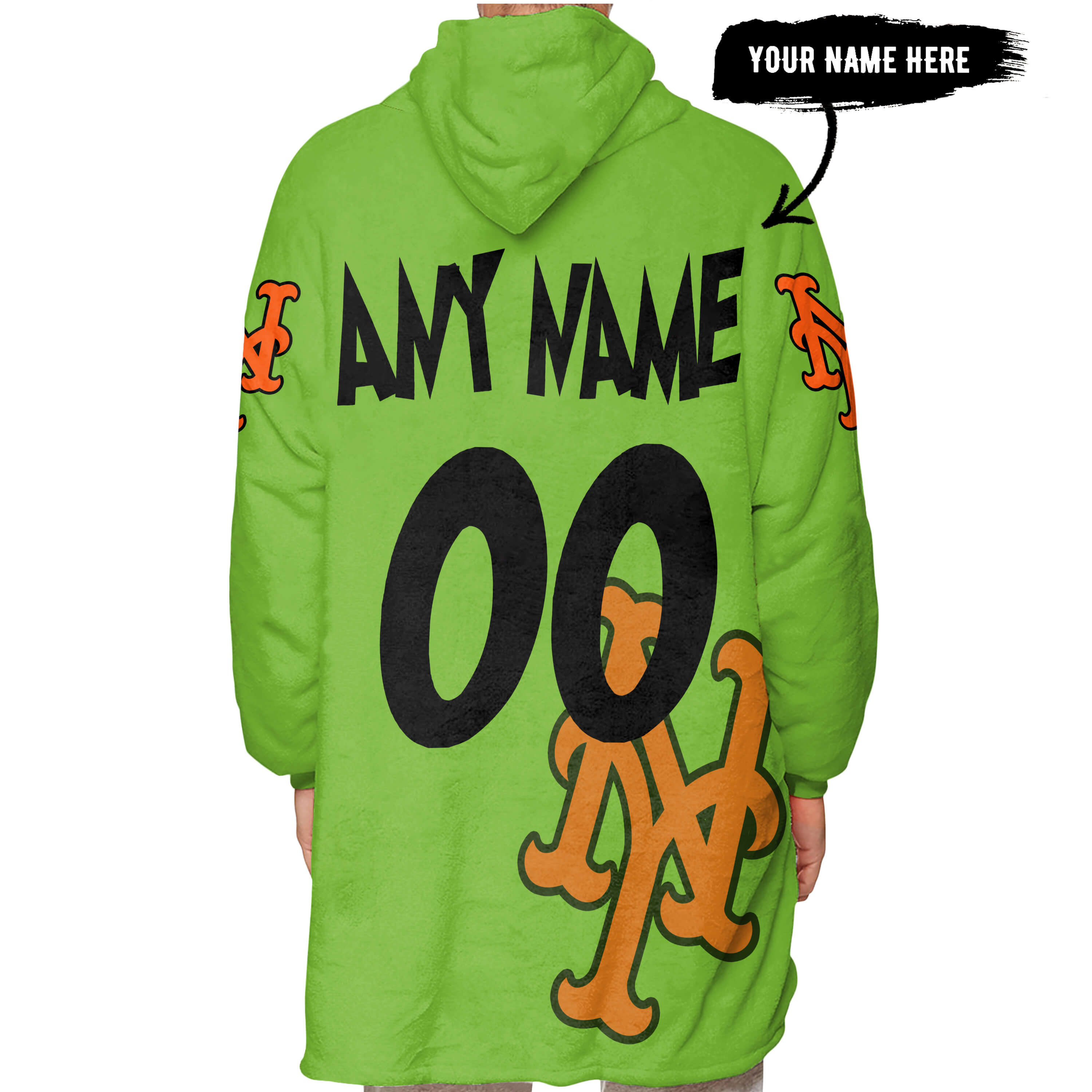The Grinch – The Grinch – Oh Fudge – New York Mets - Oodie Blanket - Image 5