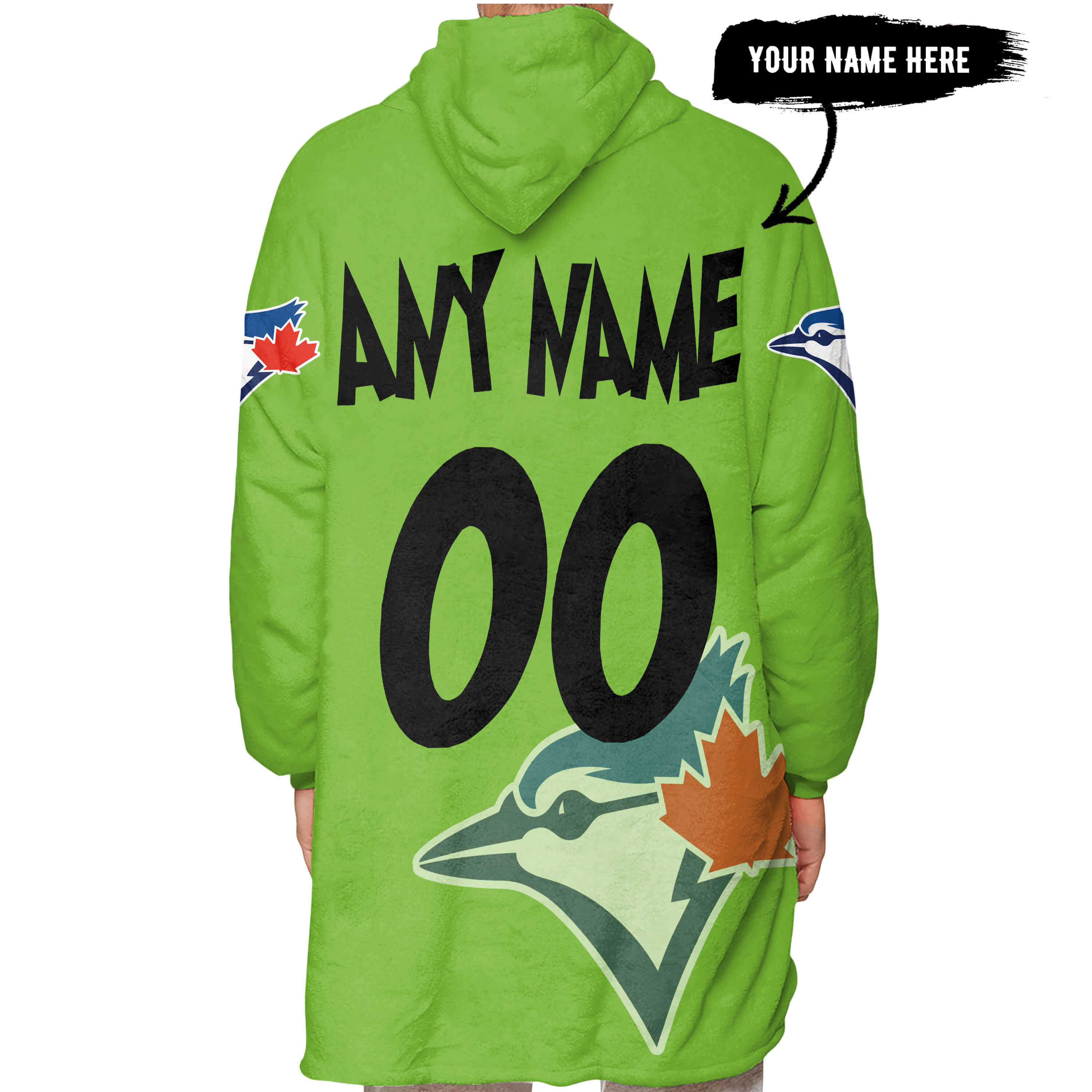 The Grinch – The Grinch – Oh Fudge – Toronto Blue Jays - Oodie Blanket - Image 5