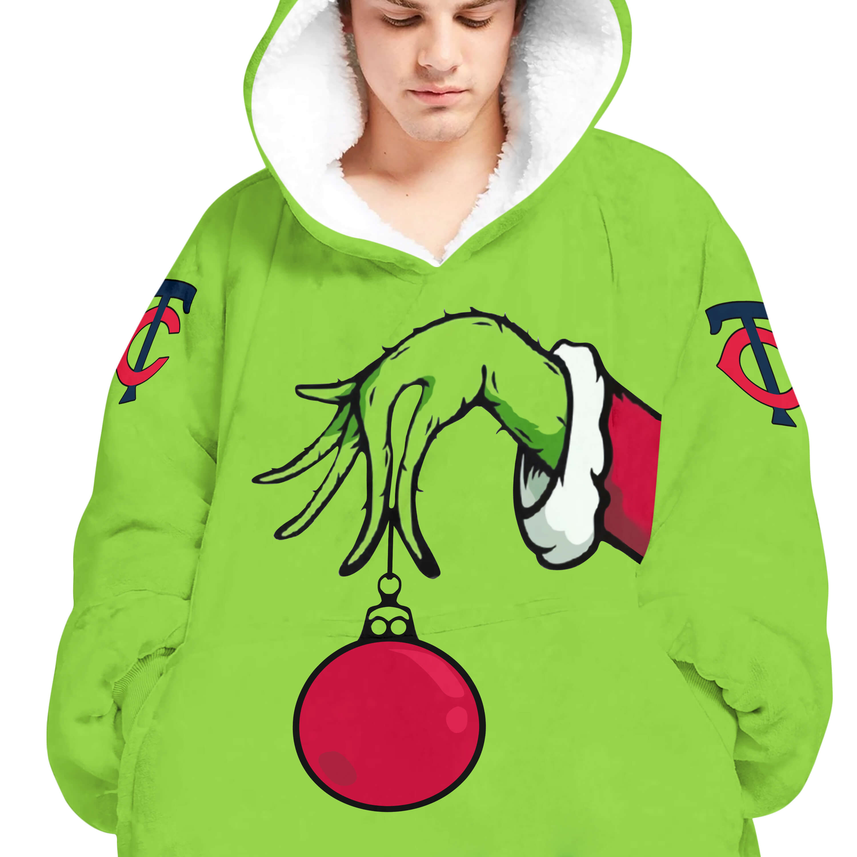 The Grinch – Minnesota Twins - Oodie Blanket - Image 4