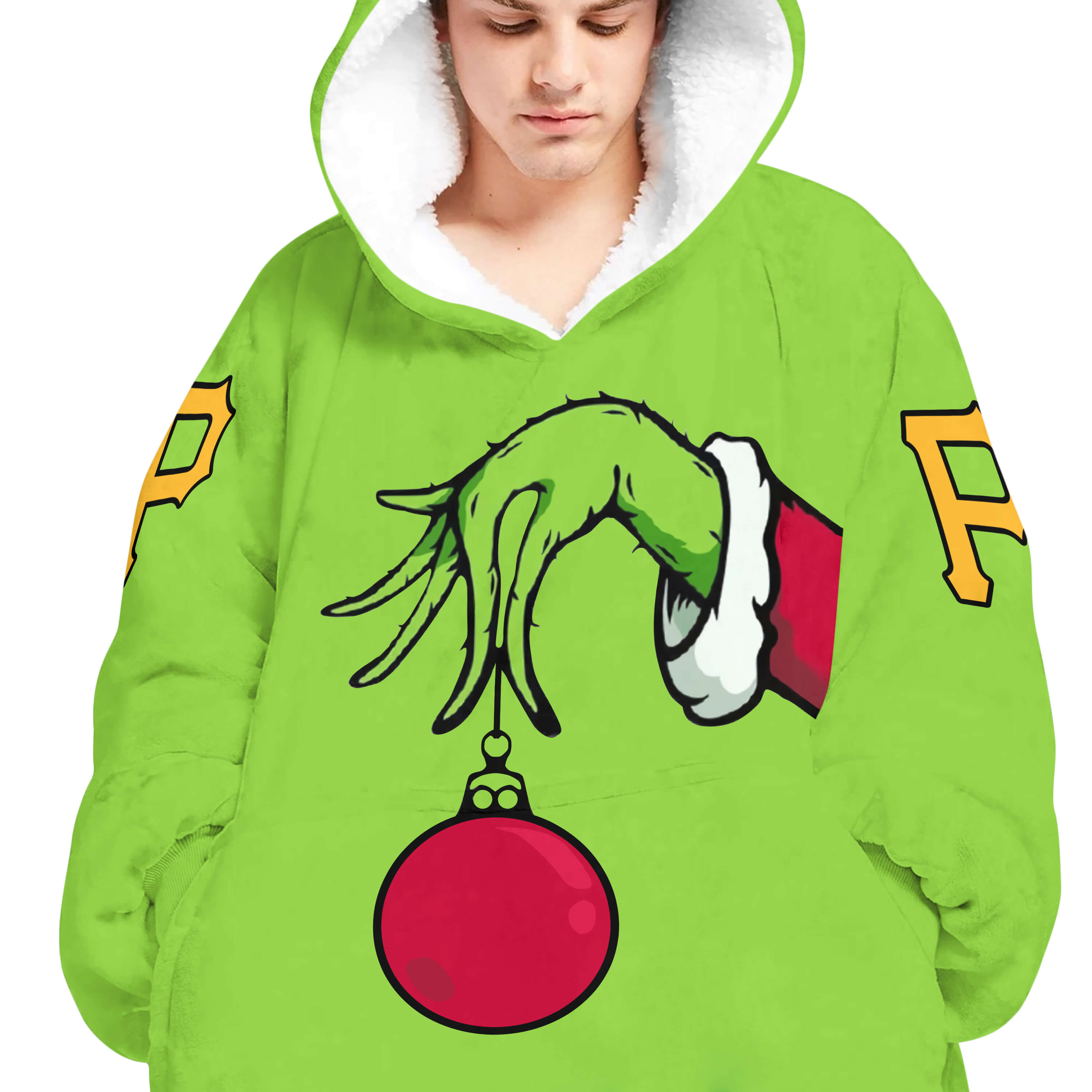 The Grinch – Pittsburgh Pirates - Oodie Blanket - Image 4