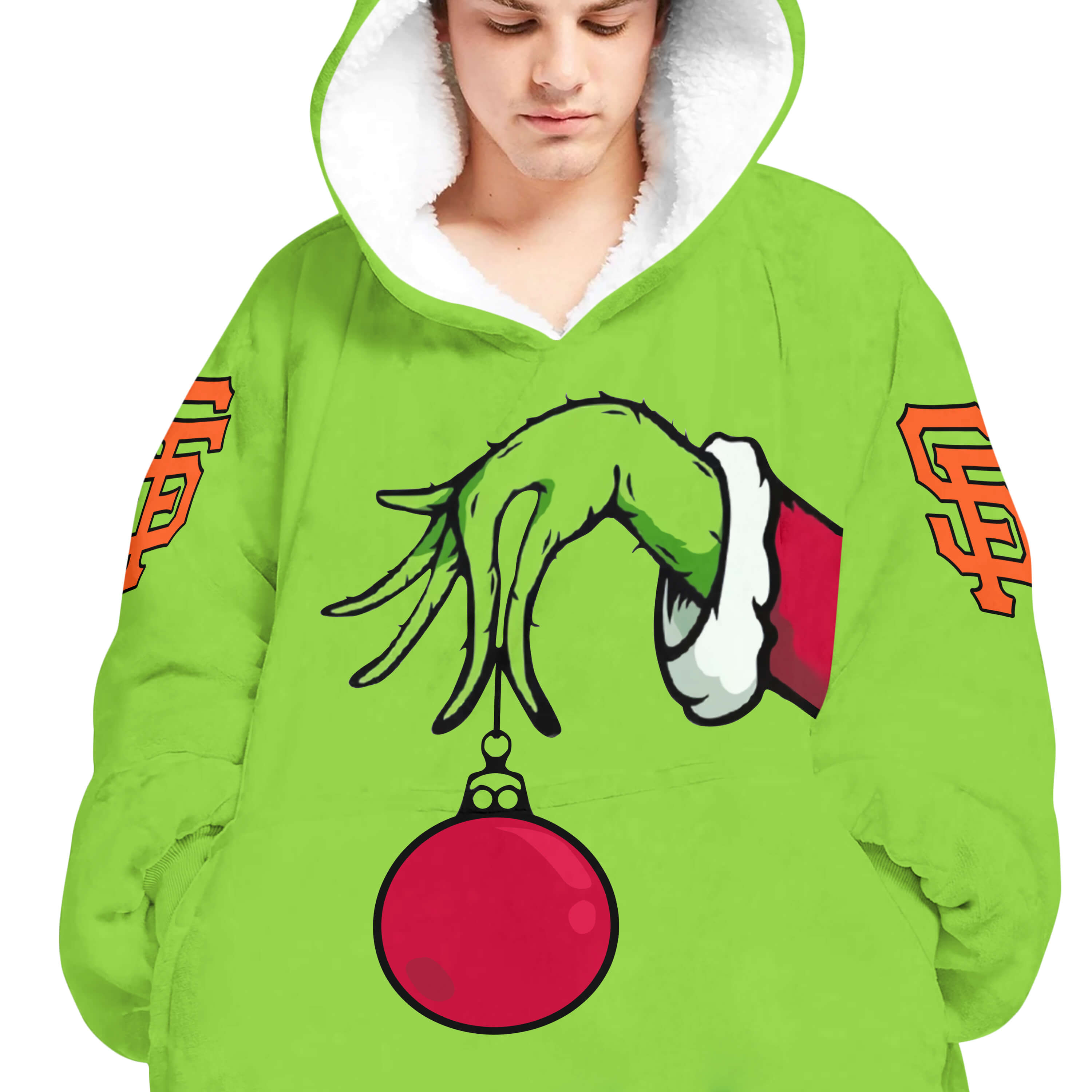 The Grinch – San Francisco Giants - Oodie Blanket - Image 4