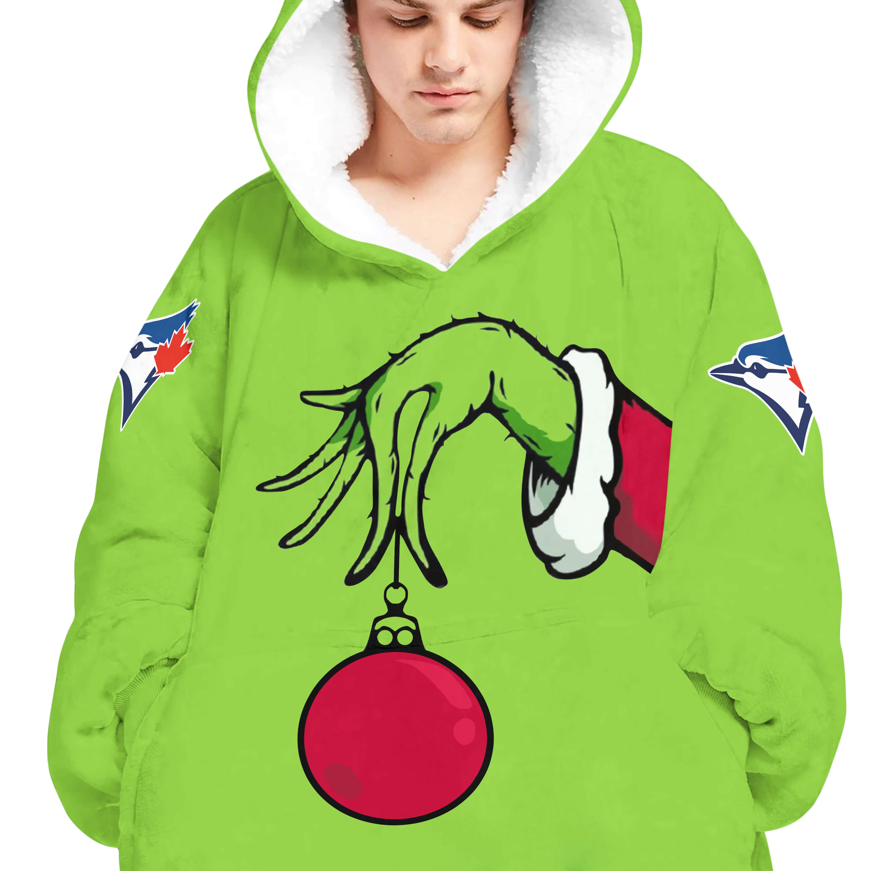 The Grinch – Toronto Blue Jays - Oodie Blanket - Image 4