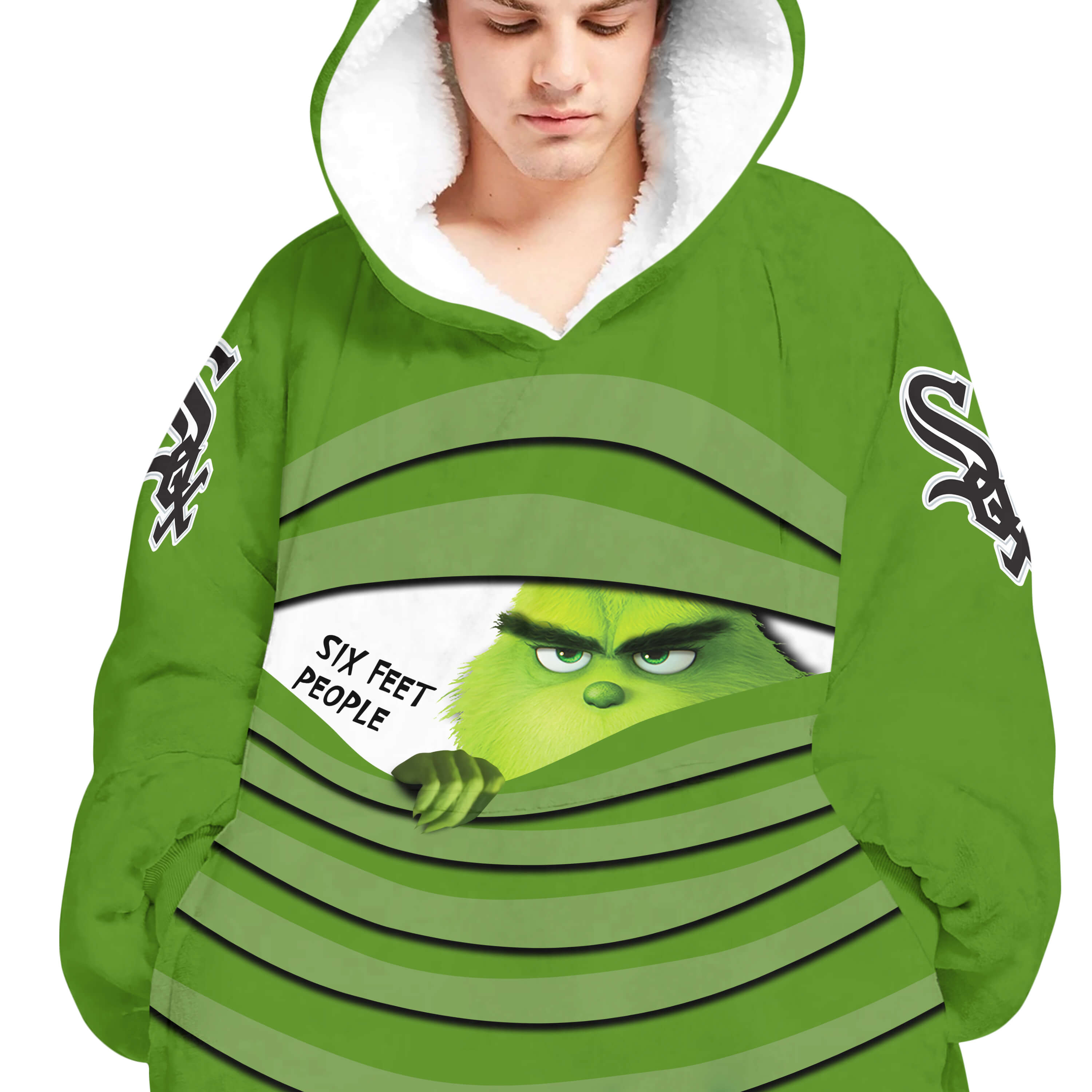 The Grinch – Six Feet People – Chicago White Sox - Oodie Blanket - Image 4