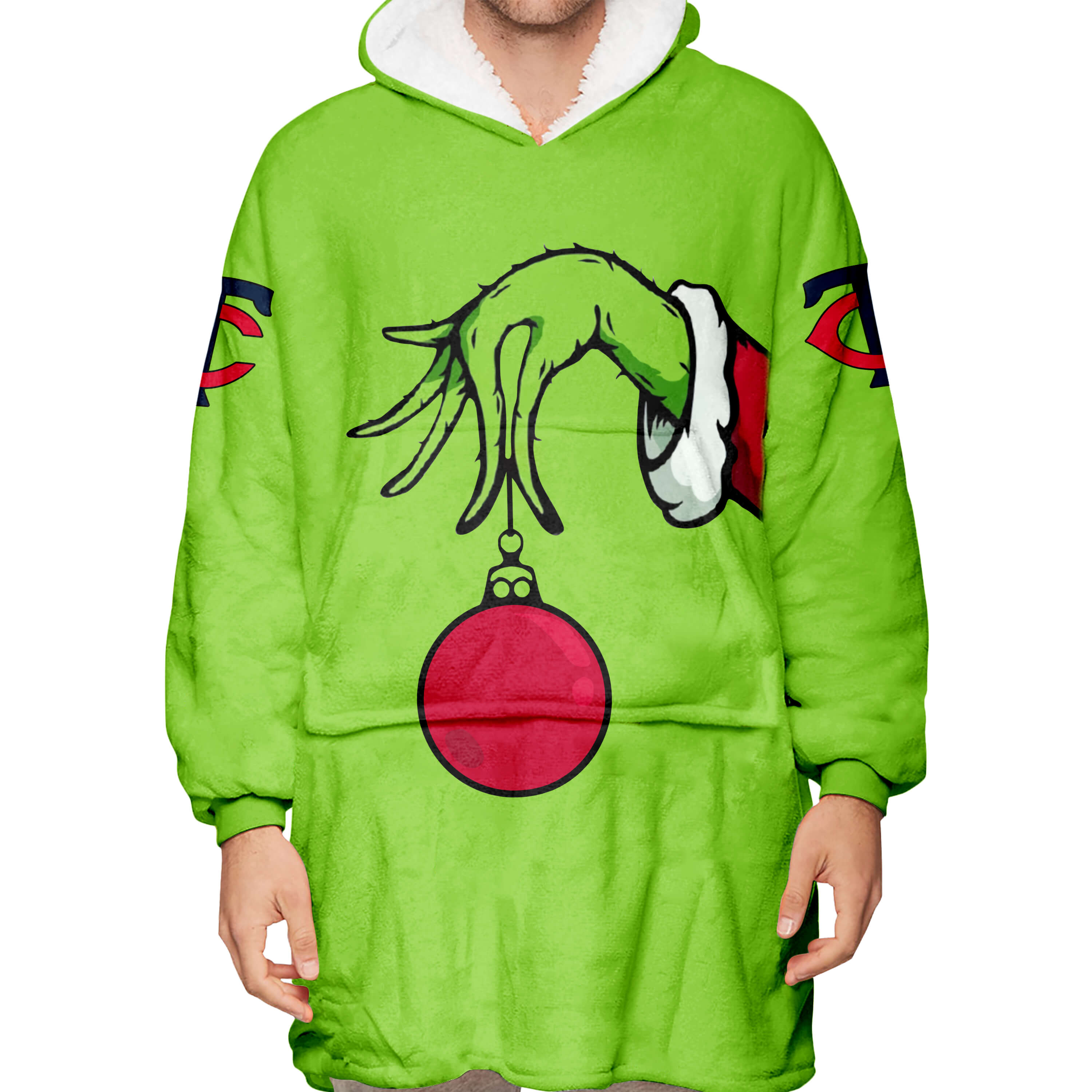 The Grinch – Minnesota Twins - Oodie Blanket - Image 3