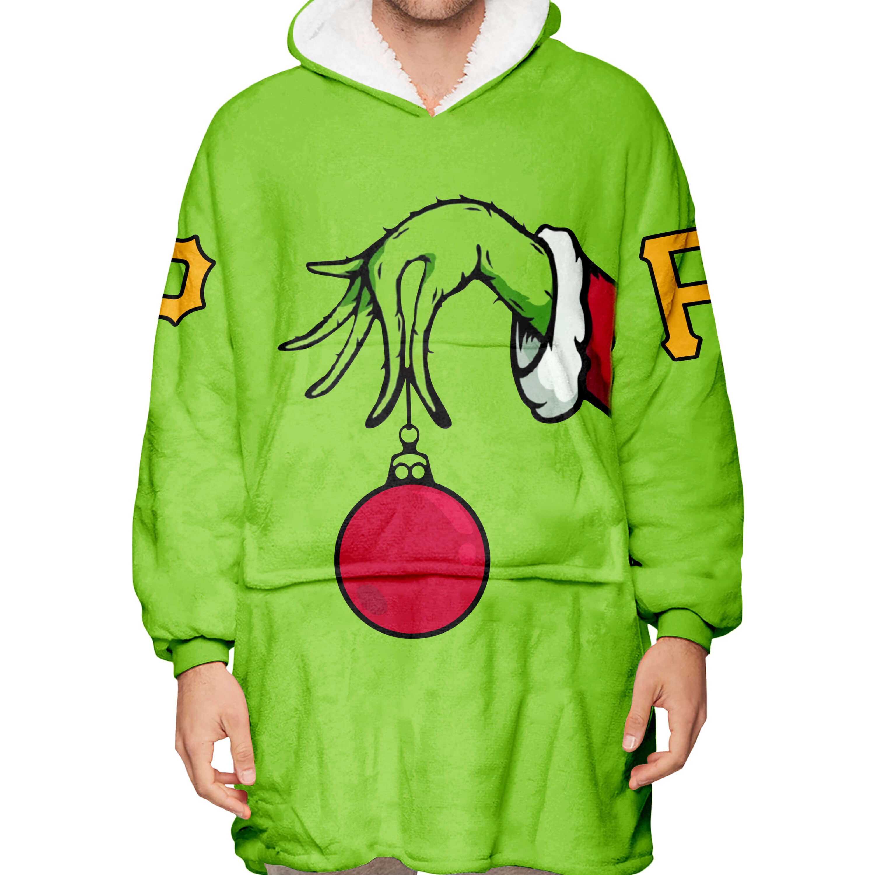 The Grinch – Pittsburgh Pirates - Oodie Blanket - Image 3
