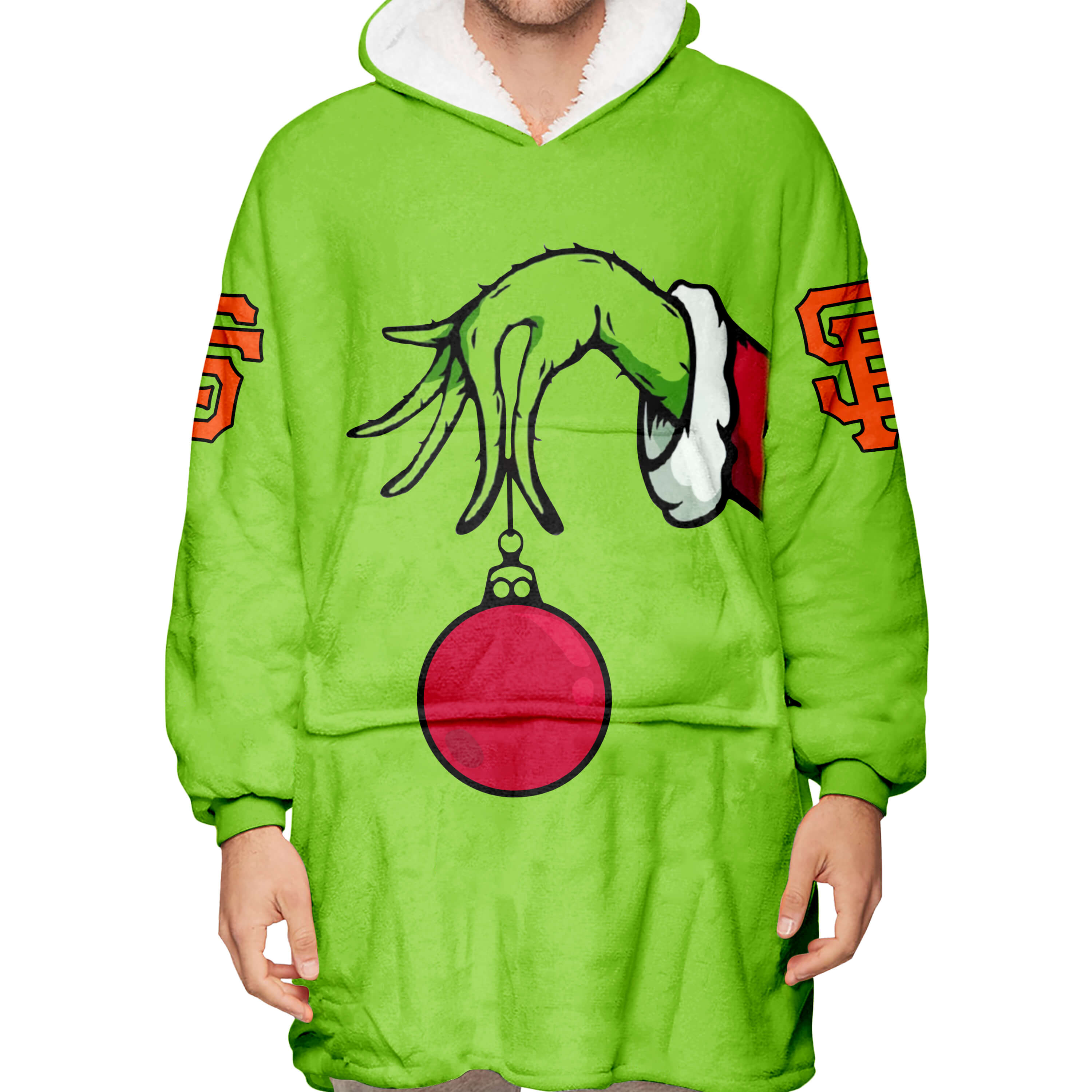 The Grinch – San Francisco Giants - Oodie Blanket - Image 3
