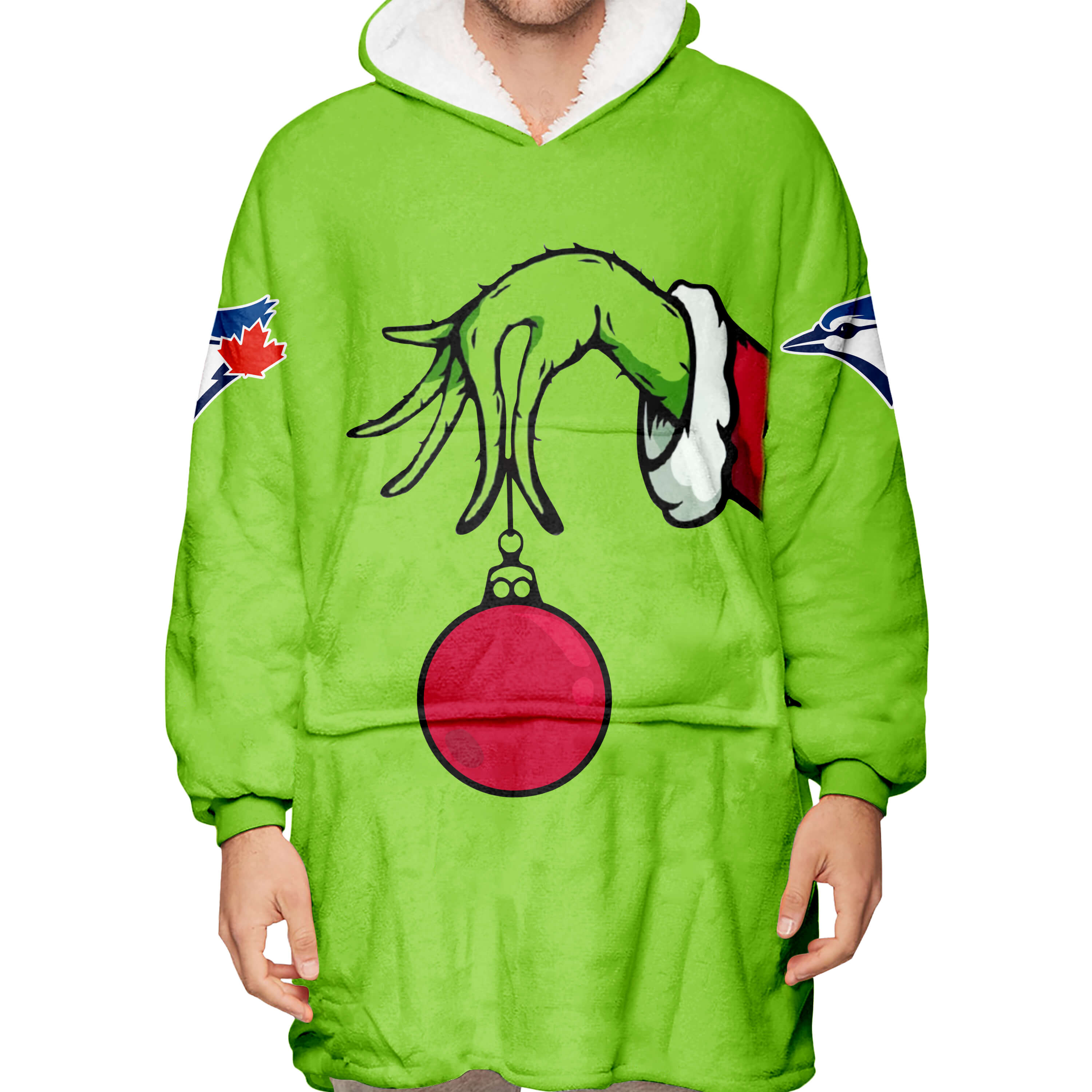 The Grinch – Toronto Blue Jays - Oodie Blanket - Image 3