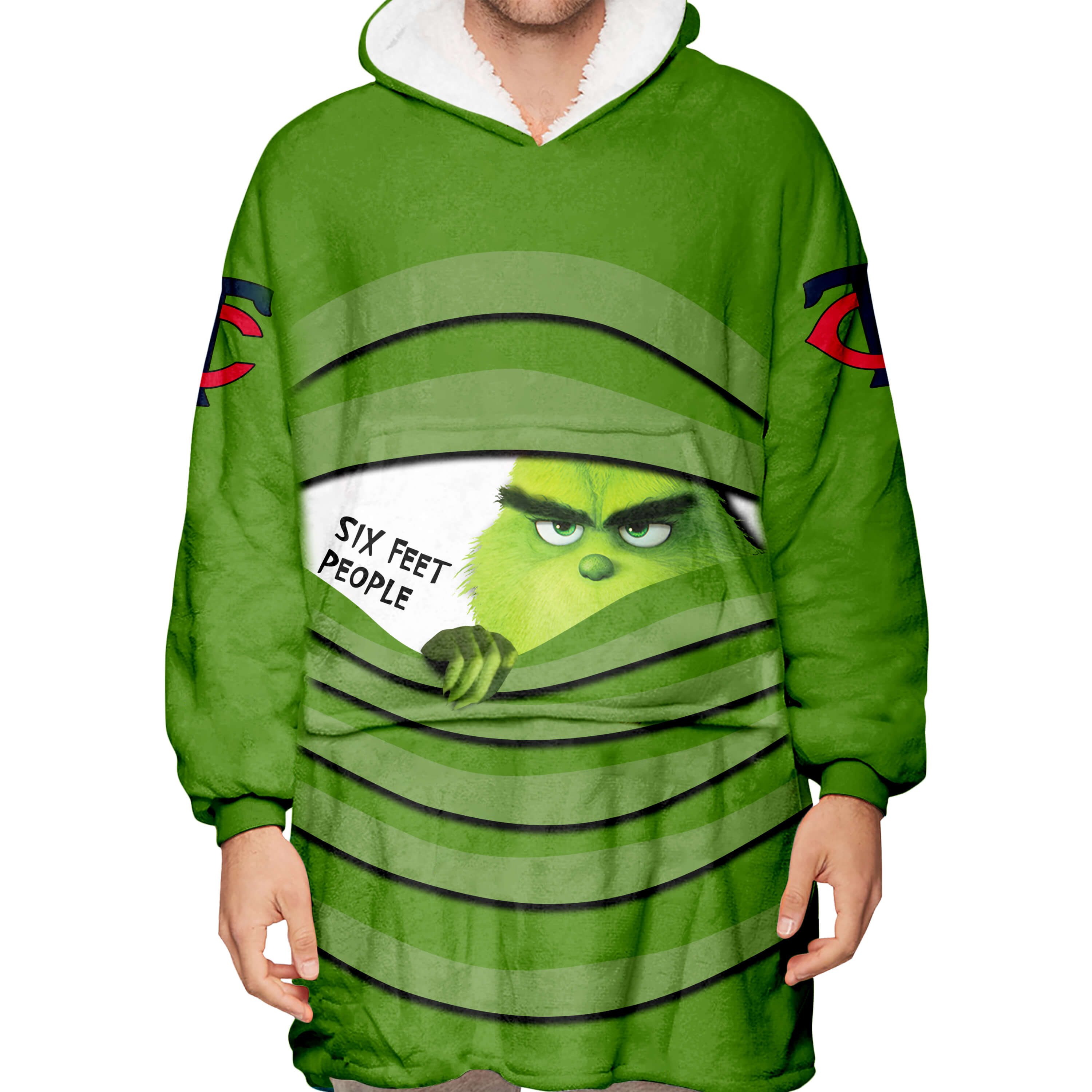 The Grinch – Six Feet People – Minnesota Twins - Oodie Blanket - Image 3
