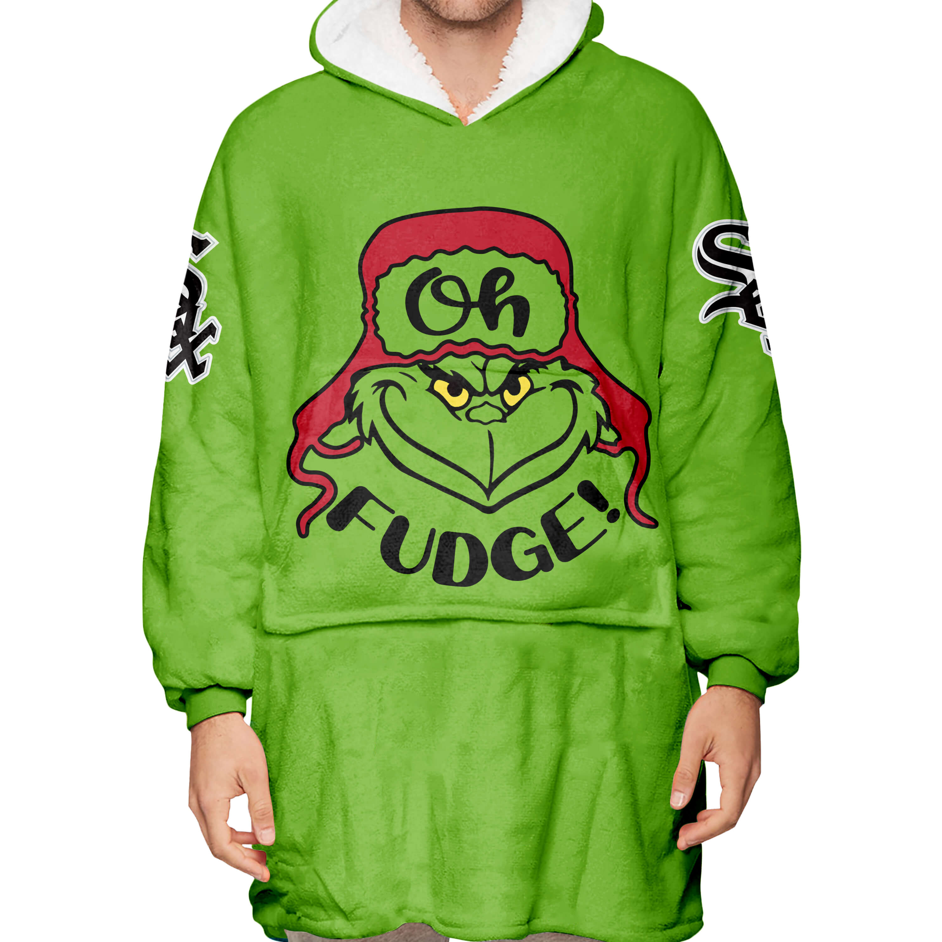 The Grinch – The Grinch – Oh Fudge – Chicago White Sox - Oodie Blanket - Image 3